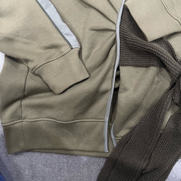 [M]3.1 Phillip Lim Khaki knit Tie Front Pullover Sweatshirt - Picture 3 of 8